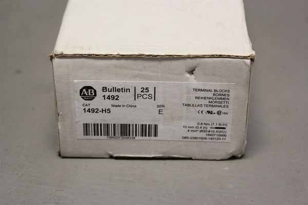 NEW ALLEN BRADLEY 25 BULLETIN 1492 TERMINAL BLOCKS 1942-H5