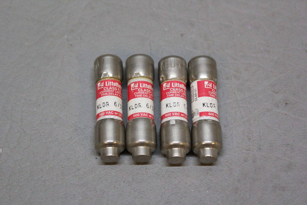 LOT OF 4 LITTELFUSE FUSES KLDR 6/10A