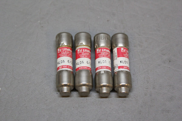 LOT OF 4 LITTELFUSE FUSES KLDR 6/10A