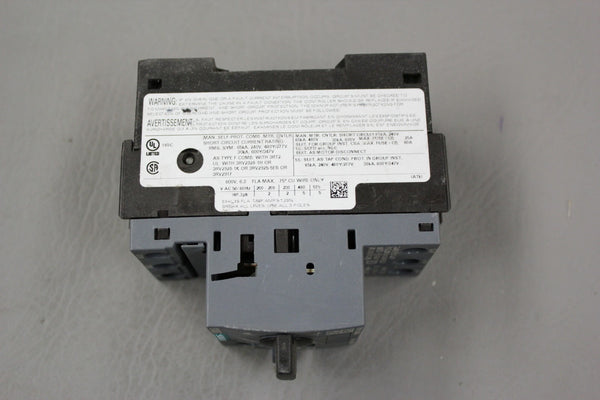 SIEMENS SIRIUS CONTACTOR MOTOR STARTER 3RV2011-1GA10