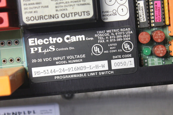 ELECTRO CAM PLuS 5000 SERIES PROGRAMMABLE LIMIT SWITCH PS-5144-24-P16M09-L-H-W