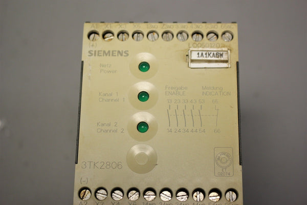 SIEMENS SAFETY CONTACTOR MODULE 3TK2806-0BB4