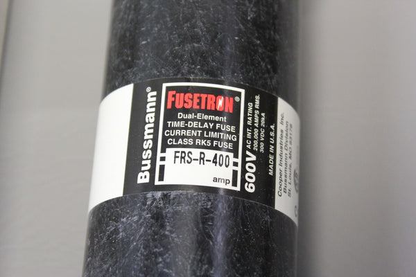 NEW BUSSMANN FUSETRON CLASS RK5 FRS-R-400 400A 600V FUSE IN BOX