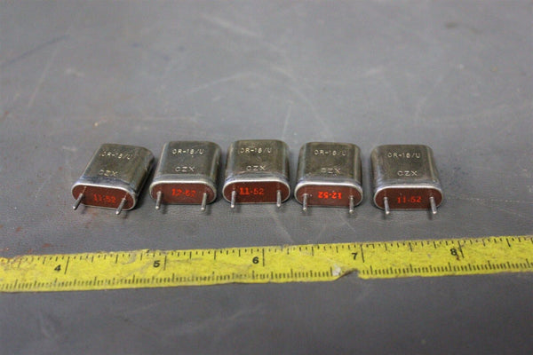LOT OF 5 VINTAGE NOS CZX RADIO CRYSTAL CR-18/U 8275.000 KC HAM