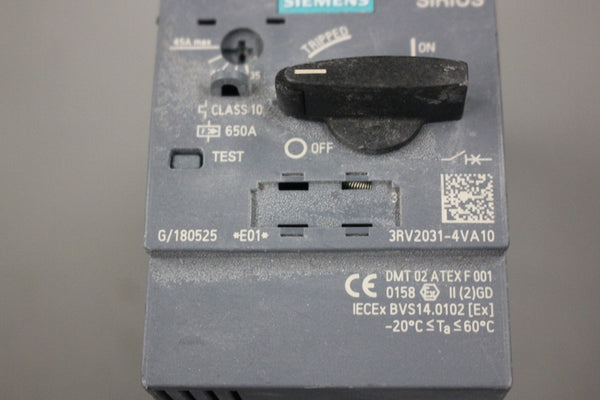 SIEMENS SIRIUS CONTACTOR 3RV2031-4VA10