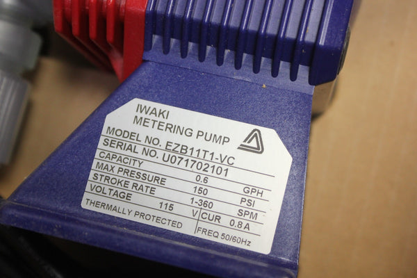 NEW WALCHEM IWAKI METERING PUMP   EZB11T1-VC