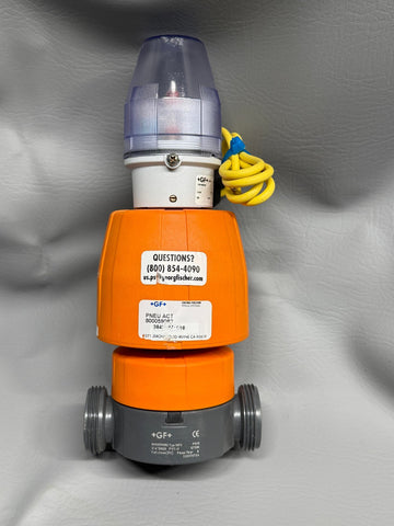 GEORG FISCHER  PNEUMATICALLY ACTUATED VALVE #6 WITH 199190305 POSITION INDICATOR