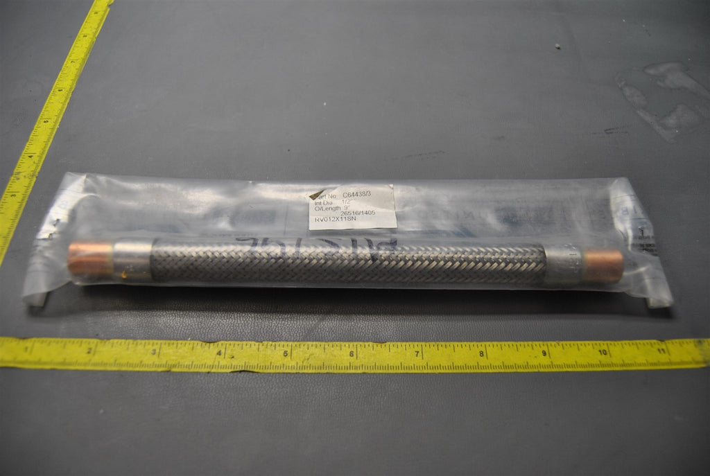 BRAIDED VIBRATION ABSORBER 1/2" DIA 9" LONG  (M8-2-211C)