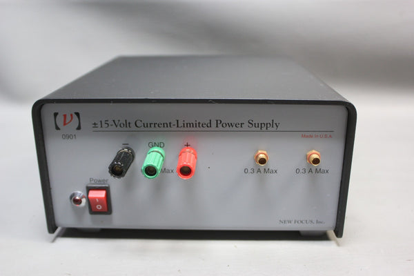 NEW FOCUS +/- 15V CURRENT LIMITED POWER SUPPLY 0901