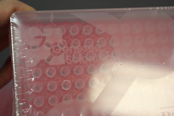 LOT 384 (4 RACKS) GENESEE SCIENTIFIC 2UL ERGO FILTERED PRE-STERILE TIPS 24-802