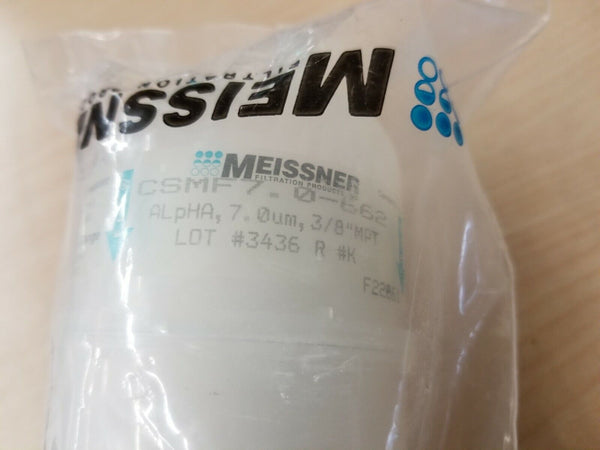 New Meissner ALpHA® Polypropylene Microfiber Filter CSMF7.0-662