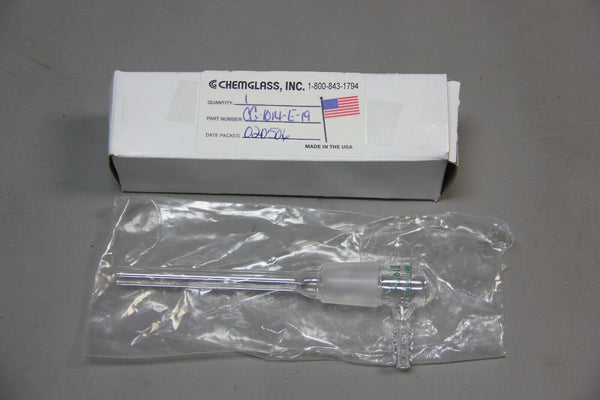 NEW CHEMGLASS INLET ADAPTER CG-1014-E-19