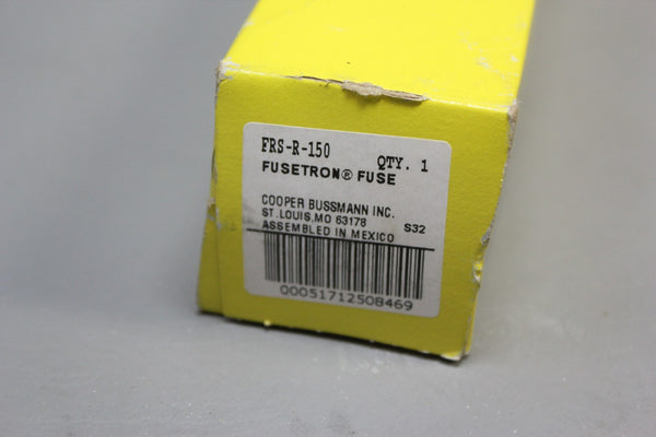 COOPER BUSSMAN DUAL ELEMENT TIME DELAY FUSE FRS-R-150 W/BOX