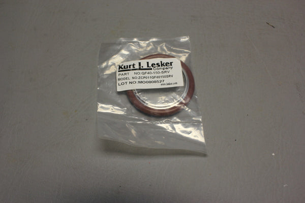 New Kurt J. Lesker QF40-150-SRV KF40 Centering Ring SS FKM BROWN
