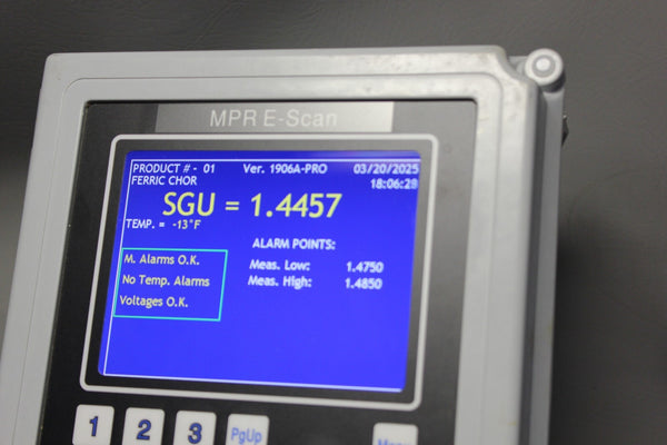 ELECTRON MACHINE CORPORATION IN-LINE PROCESS REFRACTOMETER MPR E-SCAN