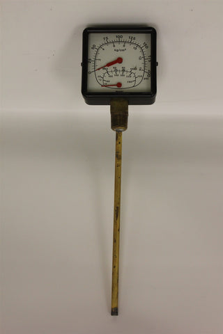 MARSHALL TOWN S-92392 0-200PSI + THERMOMETER GAUGE 20-120C/60-260F