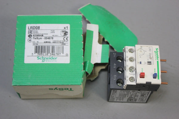 NEW SCHNEIDER OVERLOAD RELAY    LRD08