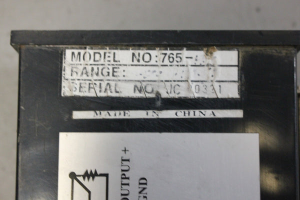 JENCO DIGITAL THERMOMETER PANEL METER MODEL 765