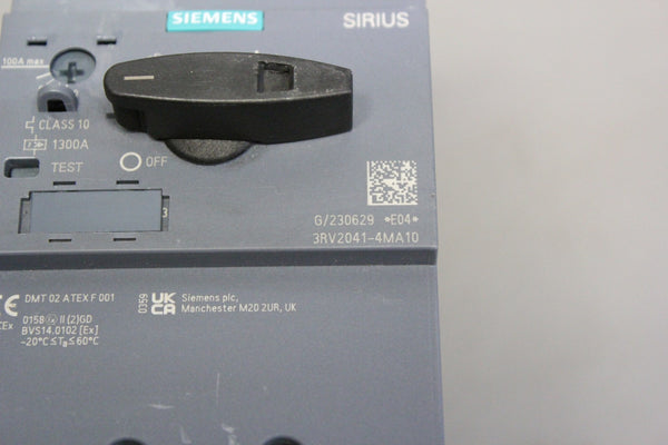 SIEMENS CIRCUIT BREAKER 3RV2041-4MA10