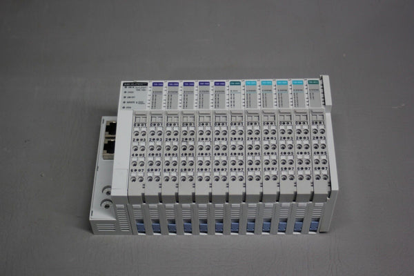 DANAHER SYNQNET SLICE I/O SYSTEM W/ 11 MODULES TSIO-1001 TSIO-2008 TSIO-4005