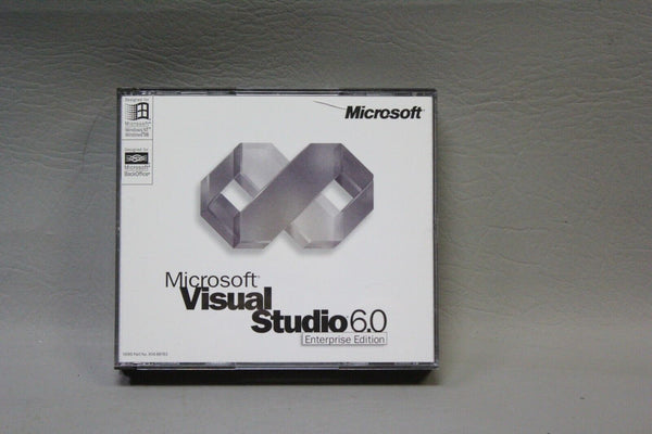 MS MICROSOFT VISUAL STUDIO 6.0 ENTERPRISE EDITION W/ VISUAL J++ 4 DISCS + KEY