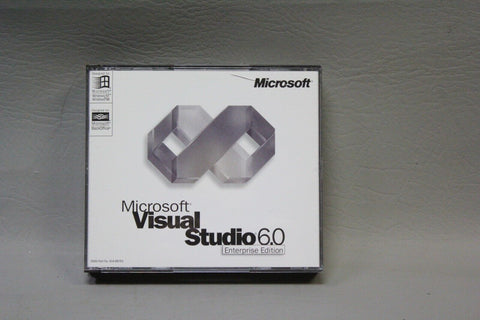 MS MICROSOFT VISUAL STUDIO 6.0 ENTERPRISE EDITION W/ VISUAL J++ 4 DISCS + KEY