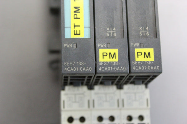 LOT OF 3  SIEMENS DIGITAL I/O MODULES  6ES7 138-4CA01-0AA0