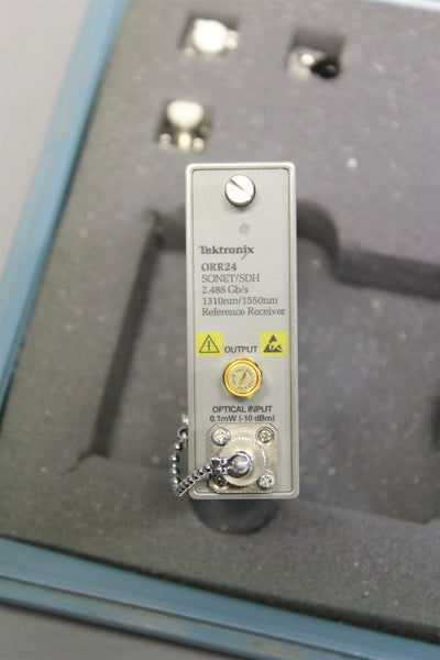 USED TEKTRONIX SONET/SDH REFERENCE RECEIVER W/CASE ORR24