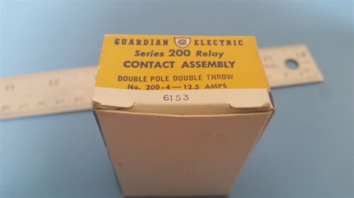 GUARDIAN RELAY CONTACT ASSEMBLY 200 SERIES 200-4-12.5 AMPS
