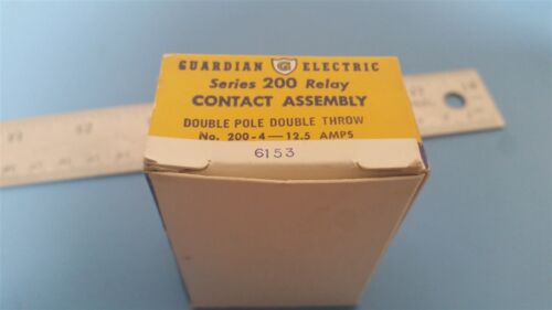 GUARDIAN RELAY CONTACT ASSEMBLY 200 SERIES 200-4-12.5 AMPS