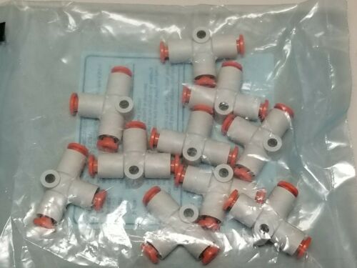 10 Pack New SMC Pneumatic One Touch Union TEE Fittings 3mm 5/32 KQ2T03-00