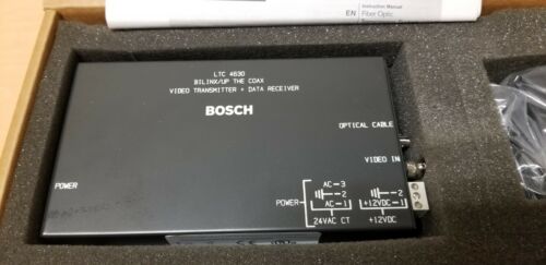 Bosch Bilinx/Up The Coax Video Transmitter + Data Receiver LTC 4630 Fiber