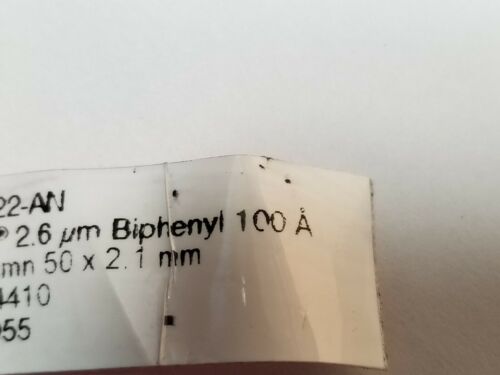 Phenomenex Kinetex Biphenyl 100A HPLC LC Column 50x2.1mm 00B-4622-AN W/AJ0-9000