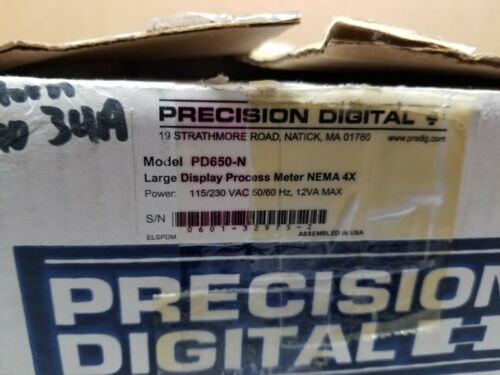 New Precision Digital Large Process Display Meter NEMA 4X PD650-N