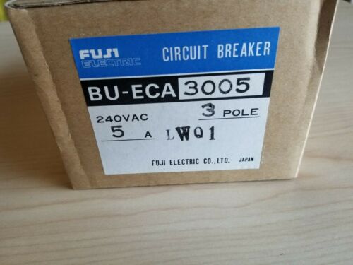 New Fuji 5a Circuit Breaker BU-ECA3005 240VAC 3 Pole