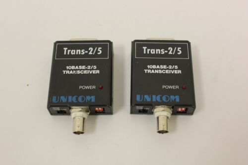 Lot 2 Unicom 10 Base-2/5 Transceiver Trans 2/5