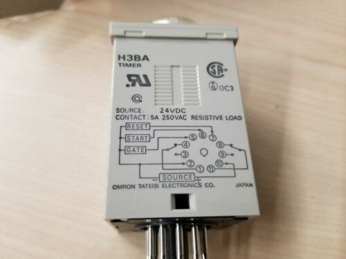 New Omron Timer H3BA 0.5s-100h 24VDC
