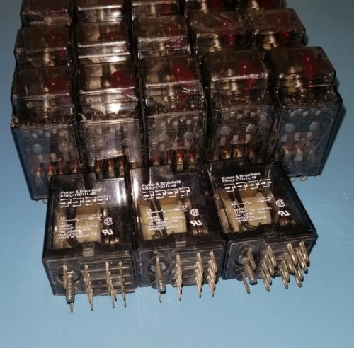 (33PCS) POTTER & BRUMFIELD KHAU-17D11L-48 48VDC RELAYS