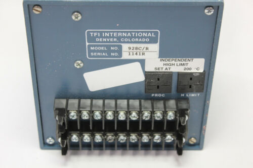 TFI International Temperature Controller 928C Independent High Limit set at 200c