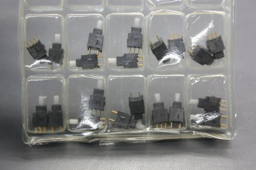 20PCS NKK DPDT ON-ON STRAIGHT PUSHBUTTON SWITCH AB25AP-FA