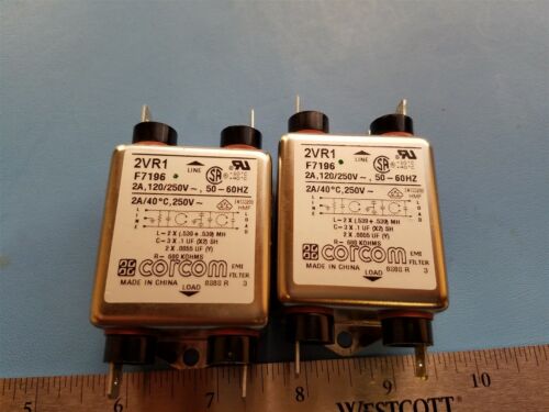 CORCOM LINE FILTER 2A, 120/250VAC 2VR1