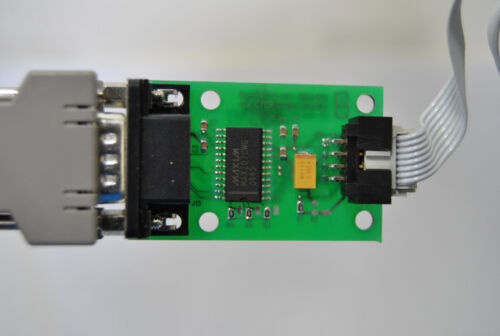 ICM MAXIM MAX207CWG RS232 COMMUNICATION BOARD W/CABLES & ADAPTER(S17-2-15A)