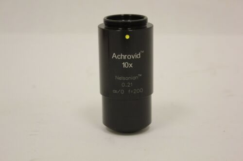 Infinity Achrovid Nelsonian Video Microscope Objective 10x 0.21 Photo Optics