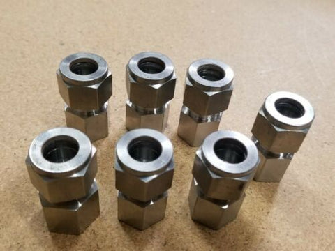 9 New Swagelok Stainless Steel Female Connector Tube Fittings SS-810-7-4 1/2x1/4