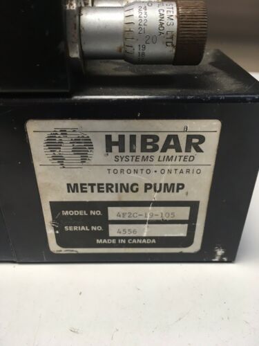 HIBAR Systems Metering Pump 4F2C-19-105