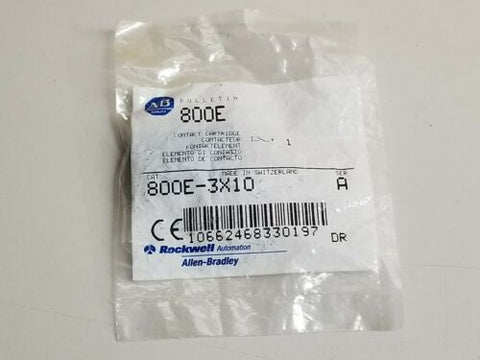 New In Bag Allen Bradley Contact Cartridge Block 800E-3X10 SER. A