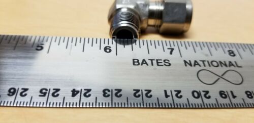 9 New Swagelok Stainless Steel Elbow Tube Fittings 3/8" x 1/4" MNPT S-600-2-4