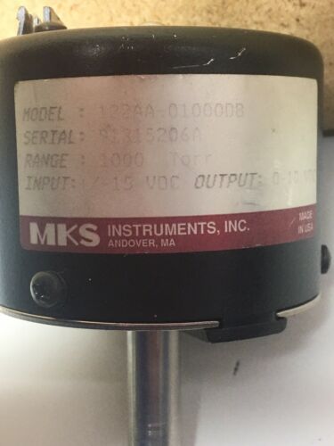 MKS Baratron 12AA-01000DB Pressure Transducer type 122A used