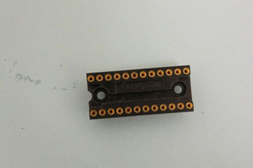 LOT OF 12 ~ 24 PIN AUGAT DIP IC Sockets Gold Insert