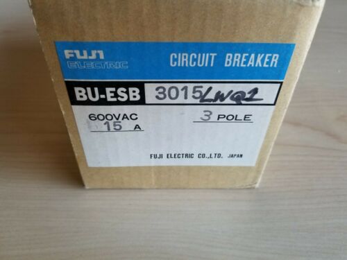 New Fuji 15A Circuit Breaker BU-ESB3015 600VAC 3 Pole